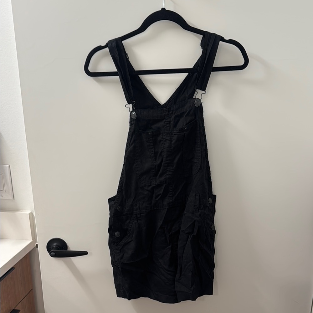 Black TNA (Aritzia) overalls